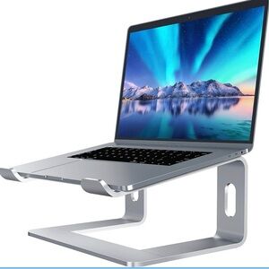 SOUNDANCE Laptop Stand, Aluminum Computer Riser, Compatible w/ 10 - 15.6 Inches